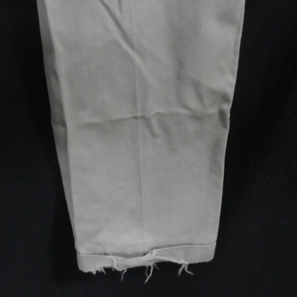 Men's Casual Chino Beige Pants| 36 x 30 | Rolled Bottom Hems - Picture 14 of 16